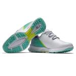 FootJoy Women's FJ Fuel Previous Season Style Golf Shoe, White/Green/Lilac, 7.5