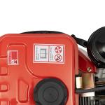 BRICZUNA 4-Stroke Diesel Engine, 196cc Single-Cylinder Manual Engine Speed of 1650-3800rpm with Air-Cooling System for Garden, Farming and Transport Die-Casting Aluminum, Irrigation (Red)