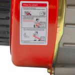 BRICZUNA 4-Stroke Diesel Engine, 196cc Single-Cylinder Manual Engine Speed of 1650-3800rpm with Air-Cooling System for Garden, Farming and Transport Die-Casting Aluminum, Irrigation (Red)