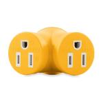 Camco 55438 PowerGrip (30M/2 x 15F) 4-Prong Generator Adapter