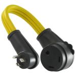Conntek 15 Amp to 30 Amp RV Camper Flat Cable Cord Adapter