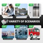 100Amp AC110V Automatic/Manual Transfer Switch 4P 50/60Hz, 4POLE 100A Mini ATS Solar Auto Dual Power Switch W2R for Home Generator, Din Rail Mount Cn Automatic Changeover Fast Transfe for,Rv,Lv Power