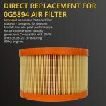 UGP Direct replacement for 0G5894 Air Filter