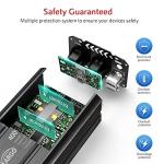 400W Power Inverter DC 12V to 110V AC Car Charger Converter with 4.8A Dual USB Ports and 2 AC Outlets Car Adapter (Black)