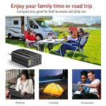 400W Power Inverter DC 12V to 110V AC Car Charger Converter with 4.8A Dual USB Ports and 2 AC Outlets Car Adapter (Black)