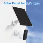 Solar Panel for Eufy Camera, for eufyCam 2/2 Pro,2C/2C Pro,E,soloCam E20/E40 Spotlight,IP65 Waterproof USB-C Solar Panel Charger for eufy with Micro USB & Micro Plug (2Pack)