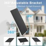 Solar Panel for Eufy Camera, for eufyCam 2/2 Pro,2C/2C Pro,E,soloCam E20/E40 Spotlight,IP65 Waterproof USB-C Solar Panel Charger for eufy with Micro USB & Micro Plug (2Pack)