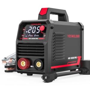 YESWELDER 205Amp Stick Welder Large LED Display, Digital Inverter IGBT ARC Welding Machine, 110V/220V Dual Voltage Hot Start Portable MMA Welder Machine, Arc force