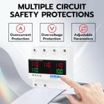 Automatic Transfer Switch 100A 110V,Solar Transfer Switch for Home Generator Grid Inverter Outdoor,ATS with 5 Digits LED Display