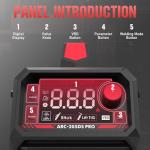 YESWELDER 205Amp Stick Welder Large LED Display, Digital Inverter IGBT ARC Welding Machine, 110V/220V Dual Voltage Hot Start Portable MMA Welder Machine, Arc force