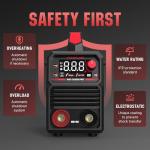 YESWELDER 205Amp Stick Welder Large LED Display, Digital Inverter IGBT ARC Welding Machine, 110V/220V Dual Voltage Hot Start Portable MMA Welder Machine, Arc force