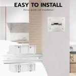 Automatic Transfer Switch 100A 110V,Solar Transfer Switch for Home Generator Grid Inverter Outdoor,ATS with 5 Digits LED Display