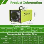 Ozonlife Commercial Ozone Generator Machine 50g Powerful Odor Removal Portable Ozone Air Purifier for Home Industrial Office Factory