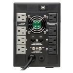 Tripp Lite SMART1300LCDT 1300VA UPS Battery Backup, AVR, LCD Display, 8 Outlets, 120V, 720W, Tel & Coax Protection, USB, 3 Year Warranty & $250,000 Insurance Black
