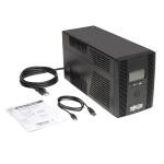 Tripp Lite SMART1300LCDT 1300VA UPS Battery Backup, AVR, LCD Display, 8 Outlets, 120V, 720W, Tel & Coax Protection, USB, 3 Year Warranty & $250,000 Insurance Black