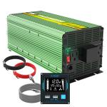 EDECOA 3000 Watt Power Inverter DC 12V to AC 110V 120V 3000W Converter for Car Truck RV with LCD and Dual USB Romte Controller (ETRC Remote)