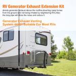 HRepair RV Generator Exhaust Extension Kit,RV Generator Exhaust Venting System For Most RV Exhaust Systems 44461