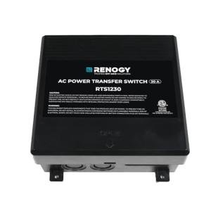 Renogy 30Amp Transfer Switch for Solar Inverters, Home Generators, Shore Power, ATS, Automatic Transfer Switch for RV, Travel Trailer, Camping Van, 120VAC