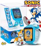 Accutime Kids SEGA Sonic The Hedgehog Blue Educational Touchscreen Smart Watch Toy for Boys, Girls, Toddlers - Selfie Cam, Learning Games, Alarm, Calculator, Pedometer (Model: SNC4133AZ)