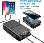 QiSa 38800mAh Solar Power Bank with Wireless Charging