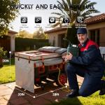 Generator Covers While Running,Generator Covers,28X20X20Inches,Top Can be Refuel, for 3000-5000W Frame Generator,900D+210D Double-Layer Fabric,With Tool Bag and Operable Window. Beige