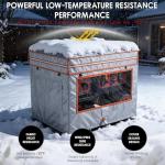 Generator Covers While Running,Generator Covers,28X20X20Inches,Top Can be Refuel, for 3000-5000W Frame Generator,900D+210D Double-Layer Fabric,With Tool Bag and Operable Window. Beige