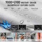 Generator Covers While Running,Generator Covers,28X20X20Inches,Top Can be Refuel, for 3000-5000W Frame Generator,900D+210D Double-Layer Fabric,With Tool Bag and Operable Window. Beige