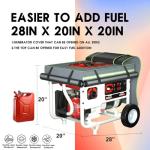 Generator Covers While Running,28"L x 20"W x 20"H Heavy Duty Waterproof Generator Covers for Outside,With Tool Bag And Visual Operation Window,Suitable for 3000W-5000W Frame Generator（Gray）