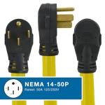 Conntek 14963: 50 Amps 14-50P to TT-30R & 5-15/20R Y-Adapter