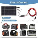 PAEKQ 10AWG Solar Panel Cable to Anderson Connector Adapter Solar Extension Cable Compatible with Anderson PowerPole Port for RV,Goal Zero Yeti,Renogy Portable Solar Generator Power Station (10FT)