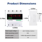 63A 110/120V Triple Power Automatic Transfer Switch,Automatic Switching Between Utility Power、Generator and Inverter,Overcurrent Protection,Overvoltage and undervoltage Protection