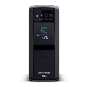 CyberPower CP850PFCLCD PFC Sinewave UPS Battery Backup and Surge Protector, 850VA/510W, 10 Outlets, AVR, Mini-Tower; UL Certified