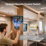 XWJNE 3000W Pure Sine Wave Power Inverter 24V DC to 120V GFCI AC Converter with LCD Display and Remote for Home, RV, Truck, Off-Grid Solar Power