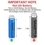 Henreepow 3.2V Rechargeable Solar Batteries, 4-Pack