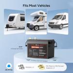 DR.PREPARE 12V 100Ah LiFePO4 Lithium Battery, 1280Wh Deep Cycle Lithium Iron Phosphate Battery with 100A BMS, Low & High Temp Protection, for RV, Marine, Solar Power, Off-Grid, Home Energy Storage