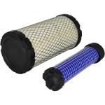 XYZIL Tune-Up Filter Kit 206421 Compatible with Miler Bobcat 250 Welder for Kubota D722FB-25 D722 Diesel Engine Driven Welding Generator 3 Cylinder Outer Inner Air Filter Oil In-Line Fuel Filter