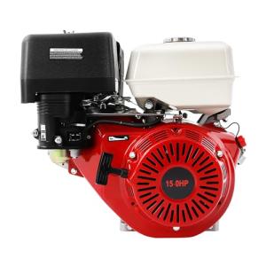 4-Stroke 15HP Gas Engine 420cc Go Kart Motor Engine with 1.72Gal Fuel Tank & High-Precision Carburetor Pull Start Air Cooling Gasoline Engine for Water Pump, Generator, Trencher, Go Kart