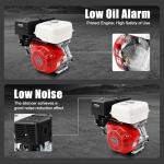 4-Stroke 15HP Gas Engine 420cc Go Kart Motor Engine with 1.72Gal Fuel Tank & High-Precision Carburetor Pull Start Air Cooling Gasoline Engine for Water Pump, Generator, Trencher, Go Kart