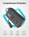 YSOLX 300W Power Inverters for Vehicles, DC 12v to AC 110v Car Inverter Converter, 24W USB Fast Charging Port, Dual AC Car Plug Adapter Outlet for Laptops Camping (LED Display)