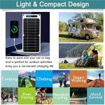 Aocoray Mini 5V 6W USB Solar Panel, Portable 5 Volt 6 Watt High Efficiency Monocrystalline Solar Panel Charger with 55inch Cable for Cellphone Camera Fan Camping Lantern etc.