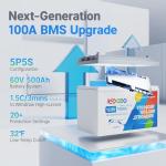 Redodo 2 Pack 12V 100Ah LiFePO4 Battery Bluetooth, Group 31 Lithium Battery, 5P5S, 100A BMS, Peak 500A Current, Up to 15000 Deep Cycles, Perfect for Trolling Motor, Golf Cart, RV, Solar Home