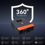 10200W Solar Inverter, 48V DC to 220-230V AC, Off Grid Pure Sine Wave Solar Inverter with 160A MPPT Charge Controller, Max PV Array 5400W, for Home, RV, for 48V Lead Acid & Lithium Battery