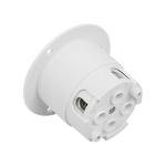 ENERLITES NEMA L14-30 Flanged Inlet Generator Plug, Locking Receptacle Socket, 30 Amp, 125/250 Volt, 3 Pole, 4 Wire, Grounding Welding Use 7500 Watts, Industrial Grade, 66493-W, White