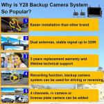 RV Backup Camera Wireless Recording 2 Cameras - Plug and Play Pre-Wired for Furrion System Night Vision 4 Channels HD 1080P 7'' Touch Key Monitor Rear View Camera for Trailer/Trucks/Camper Yakry Y28