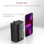 Pro Chaser 400W Car Power Inverter 12V DC to 110V AC Car Truck RV Inverter 6.2A Dual USB Charging Ports for Road Trips (USB C Adaptors Included) (Black)