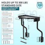 HEIWUKONG RV Generator Rack,A-Frame Cargo Carrier,Camper Trailer Tray,Cargo Trays and Cargo Carrier Sliding Storage Supports Up to 300 lbs