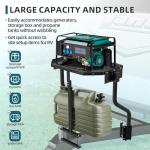 HEIWUKONG RV Generator Rack,A-Frame Cargo Carrier,Camper Trailer Tray,Cargo Trays and Cargo Carrier Sliding Storage Supports Up to 300 lbs