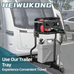 HEIWUKONG RV Generator Rack,A-Frame Cargo Carrier,Camper Trailer Tray,Cargo Trays and Cargo Carrier Sliding Storage Supports Up to 300 lbs