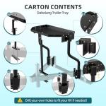 HEIWUKONG RV Generator Rack,A-Frame Cargo Carrier,Camper Trailer Tray,Cargo Trays and Cargo Carrier Sliding Storage Supports Up to 300 lbs