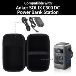 Peyyargo Case Compatible with Anker SOLIX C300 DC Power Bank Station, Outdoor 288Wh 90,000mAh Portable Power Station, 300W Solar Generator